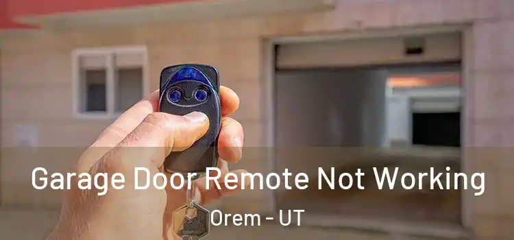  Garage Door Remote Not Working Orem - UT