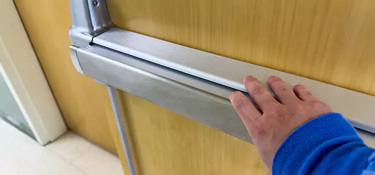 Installing a Push Bar on a Door Orem